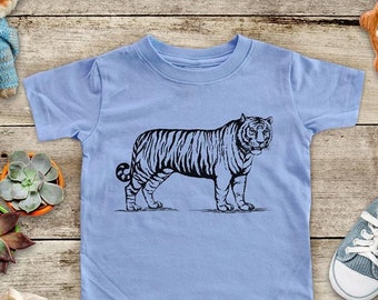 Tiger animal graphic Zoo trip Shirt - Baby bodysuit Toddler youth Shirt cute birthday baby shower gift