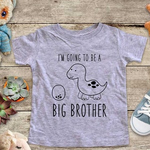 I'm going to be a Big Brother Dinosaur egg or Big Sister surprise pregnancy Baby bodysuit Toddler Youth Shirt birthday baby shower gift