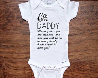 Baby Reveal to Father New Dad You Become A Daddy Baby Announcement The One Where Surprise Daddy Father/'s Day Short or Long Sleeves