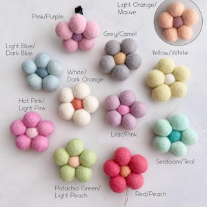 Daisy Wool Flower Essential Oil Diffuser, Car Air Freshener, Car hanging Freshies, Felt Wool Office Diffuser, Aromatherapy Closet Christmas