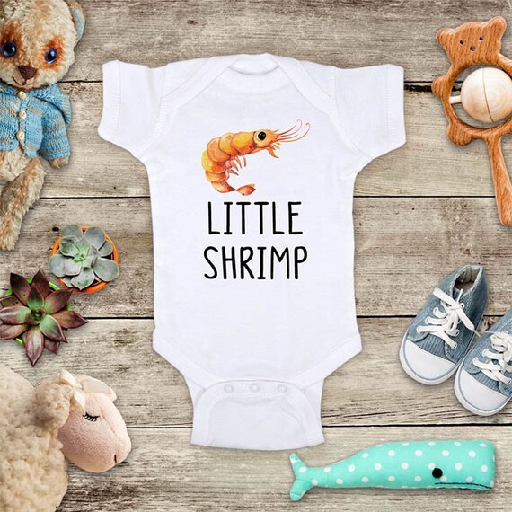Petite crevette adorable body pour bebe animal marin et fruits de mer cadeau de baby shower chemise pour enfant en bas age
