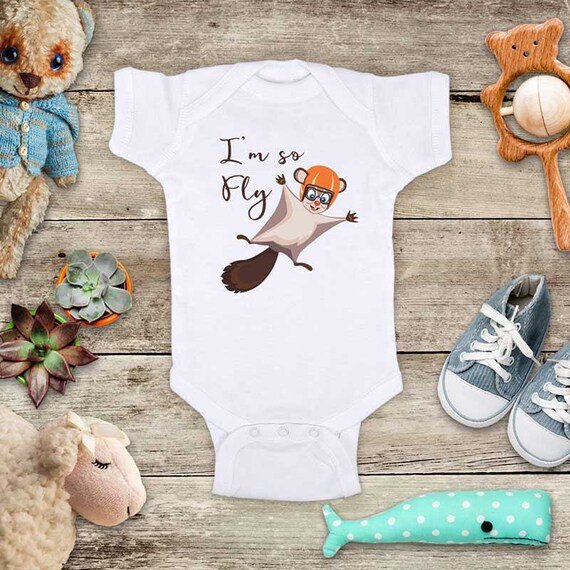I'm so Fly Flying Squirrel Funny Cute Baby Shower Gift Birthday