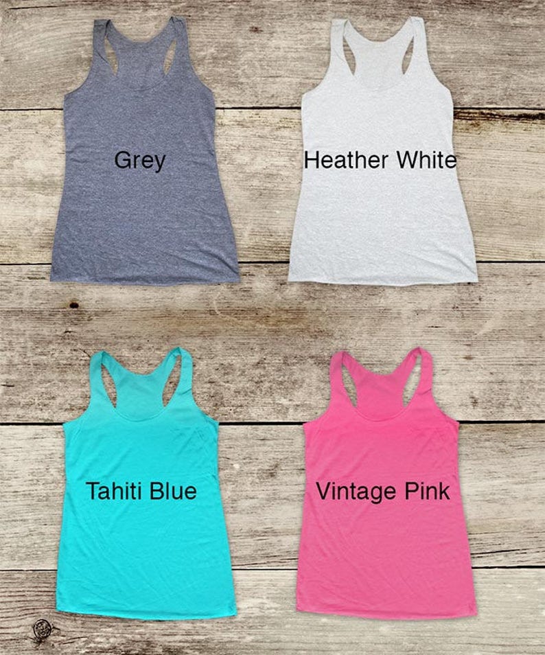 Barre So Hard funny workout walking funny Soft Tri-blend Soft Racerback Tank fitness gym yoga exercise birthday gift image 3