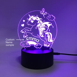 VSATEN Unicorns Presentes para Meninas, 3 em 1 Unicorn Night Light