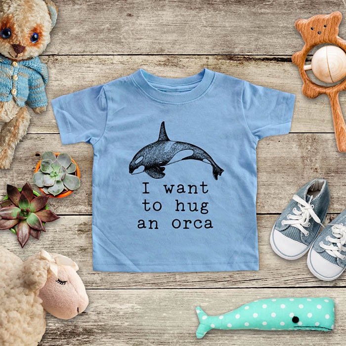 TATY Kids Killin' It Orca Baby Bodysuit - Whale Pun Onesie Infant Outfit