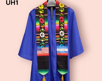 Custom USA Honduras Graduation Stole, Serape sash, Graduation sash, Honduran Stole