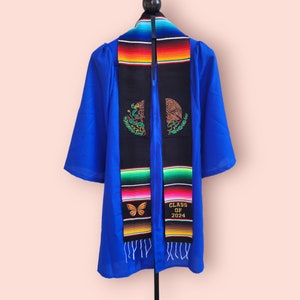 Class of 2024, Mexican Graduation Stole, Sarape Stole, Graduation Sash