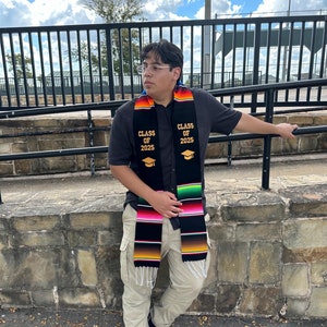 Mexican graduation stole, Class of 2025, Sarape stole, sarape sash, Sarape Grad Sash