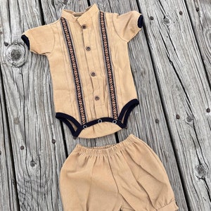 Mexican Baby Boy Guayabera Outfit, Mexican Guayabera For Boys, Mexican Traditional Shirt, Boys Button up Shirt, Mexican Artisanal Shirt