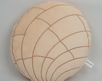 Concha Pillow, Decorative pillow, Travel pillow, Mexican novelty gift, pan dulce,