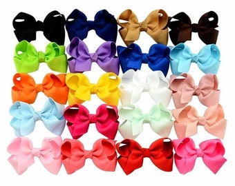 classic hair bows winter hair bows cotton hair bows spring hair bows flannel hair bows medium size handtied school girl bows
