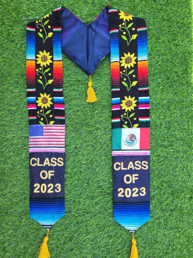 Mexican Graduation Stole Serape Sash Graduation Sash Etsy