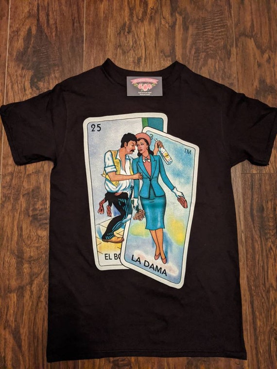 La Dama T Shirt Funny Mexico Loteria Card Tee La Dama T Shirt Funny Mexico Loteria Card Tee