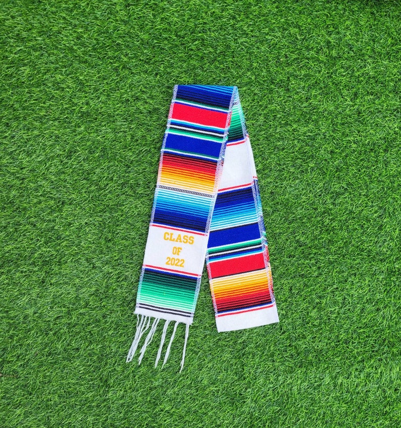 Serape graduation stole, graduation sash, sarape stole, Class of 2022, Class of 2021 