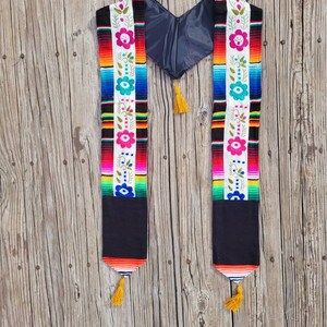 Custom Graduation Stole, Mexican Graduation Stole, Serape sash, Graduation sash,  Mexican Stole, Sarape Stole