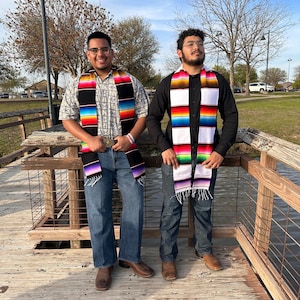 Mexican graduation stole, Class of 2025 Grad Sash, Sarape stole, sarape sash