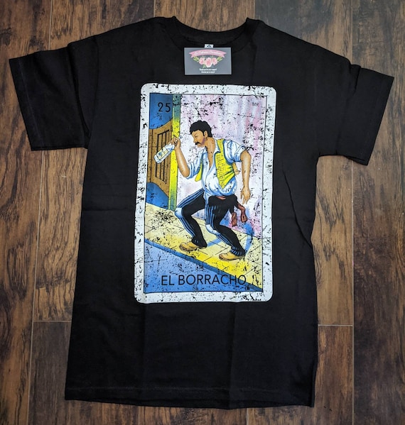 El Gallo Loteria Vintage Distressed T-Shirt El Gallo Loteria Vintage Distressed T-Shirt