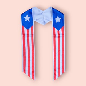 Puerto Rican Stole, Puerto Rico Flag Stole, Boricua Stole