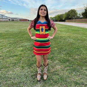Sarape Apron, Mandil de la Graduada, Mexican Apron, La Graduada, La Graduada Apron