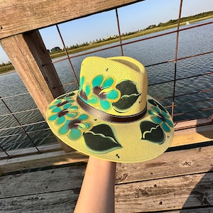 Hand Painted Mexican Sombrero, Sombrero Pintado a Mano, Colorful