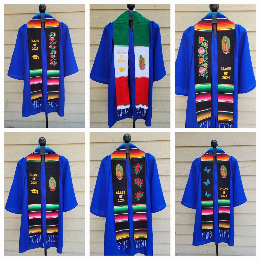 Class of 2024, Mexican Graduation Stole, Sarape Stole, Graduation Sash