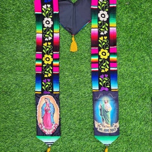 Mexican Graduation Stole, Serape sash, Graduation sash, Sarape Stole