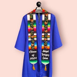 Custom Mexican Graduation Stole, Sarape Stole, Serape stole, Graduation sash