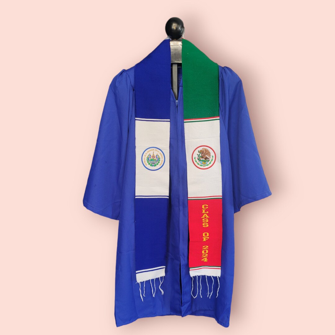 Mexico/el Salvador Graduation Stole,el Salvador Stole, First Generation