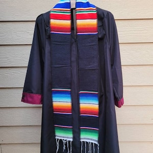 Mexican Graduation Stole, Serape graduation stole sash, Class of 2025, Sarape Stole, Blank Sarape Sash