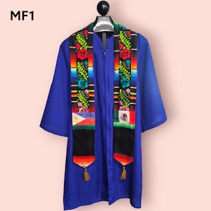 Custom Graduation Stole, Mexican Graduation Stole, Filipino Graduation Stole, Serape sash, Graduation sash,  Mexican Stole, Sarape Stole