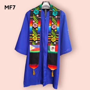 Custom Graduation Stole, Mexican Graduation Stole, Filipino Graduation Stole, Serape sash, Graduation sash,  Mexican Stole, Sarape Stole