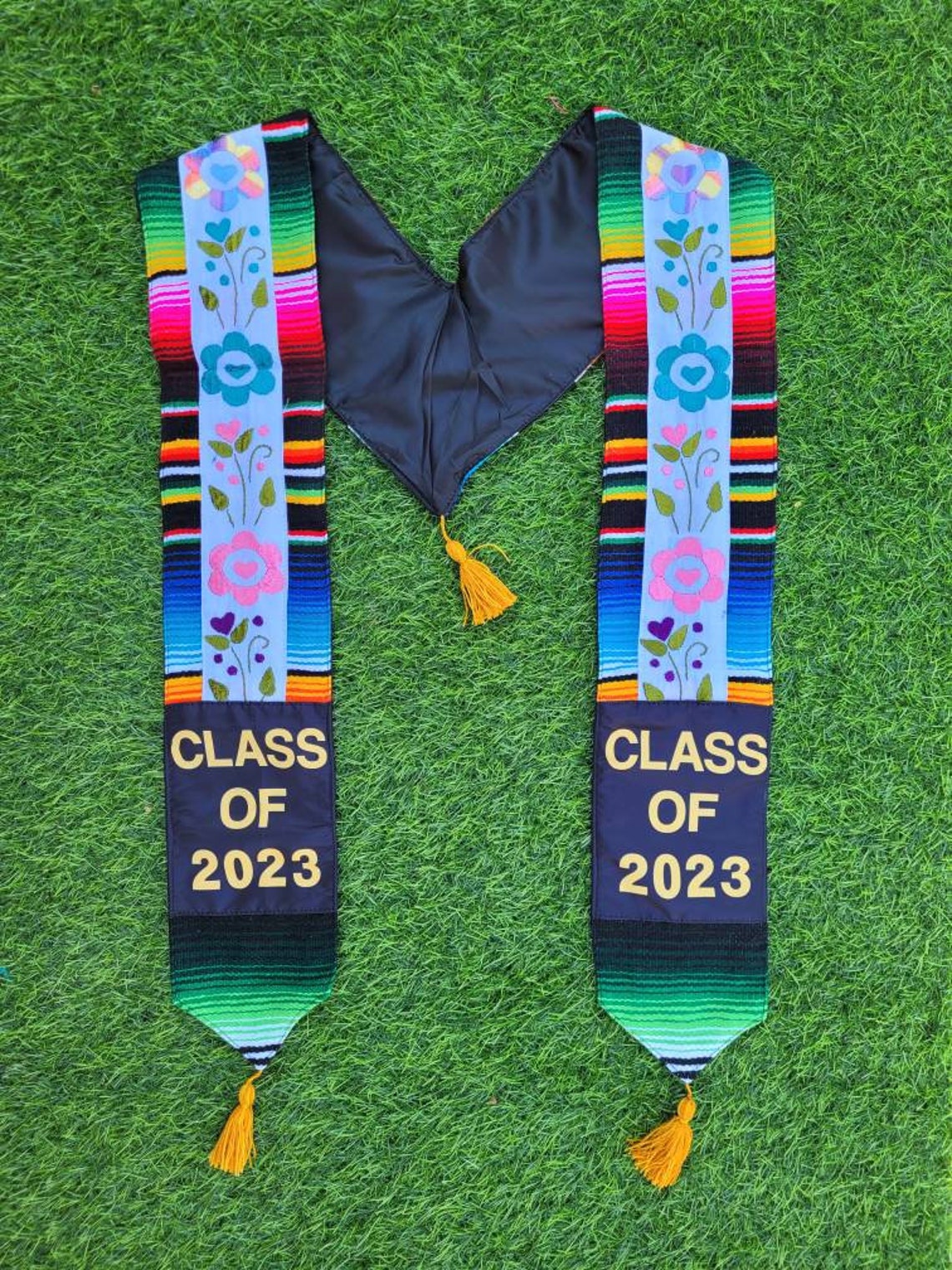 Mexican Graduation Stole Serape Sash Graduation Sash Etsy