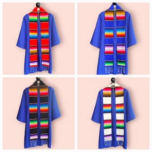 Mexican graduation stole, Class of 2024, Sarape stole, sarape sash