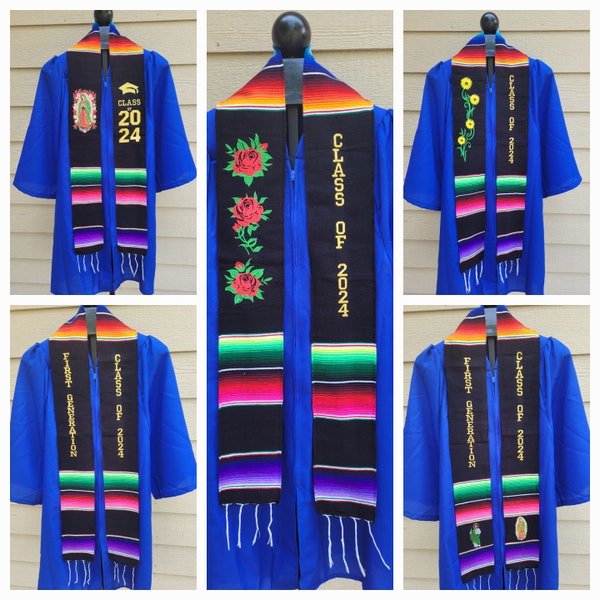 Graduation Mexican Sash Stole Class 2025 Etsy