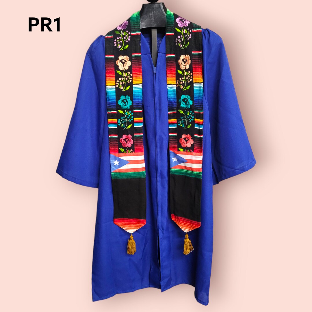 Custom Graduation Stole, Serape Sash, Graduation Sash, Puerto Rico ...