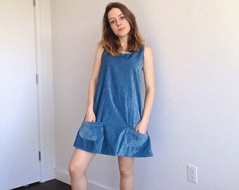 Sky Blue Corduroy Dress (version 2)