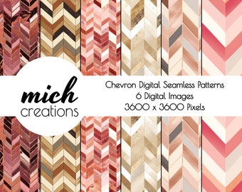 Chevron Seamless Pattern Digital Download, Chevron Pattern Inspiration, Printable Instant Download, Printable Scrapbook Paper