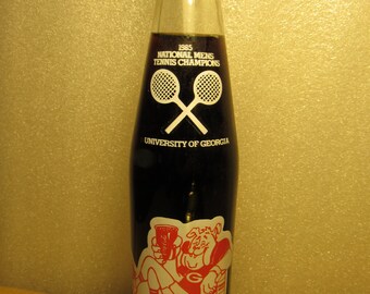 University of GEORGIA BULLDOGS #1 TENNIS Champions - Coca Cola Bottle - On Sale + Free Shipping