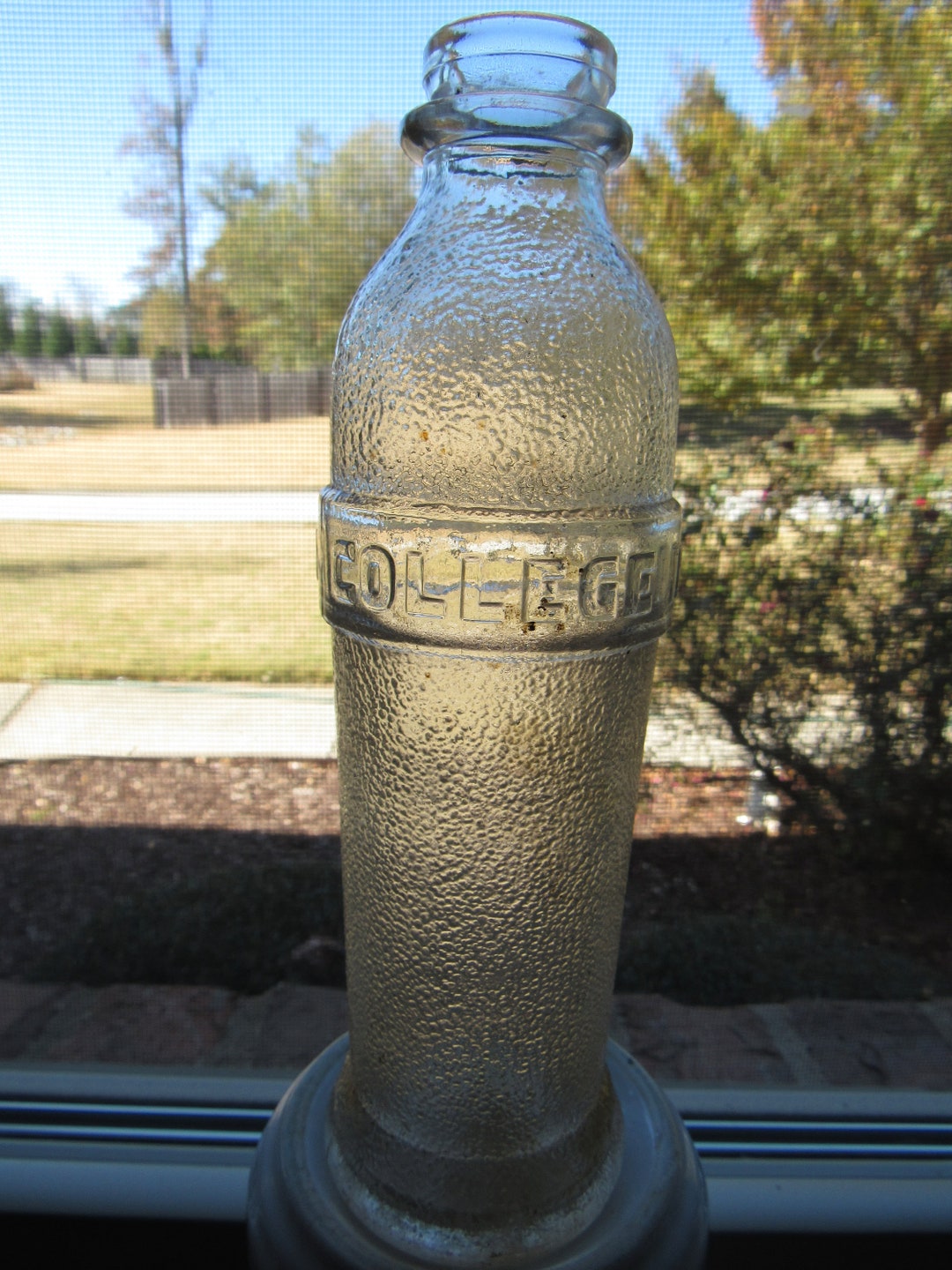 Old 1931 COLLEGE INN Glass Bottle Chicken Broth Hotel Etsy