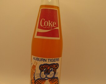 AUBURN TIGERS - Coca Cola Bottle - 1983 SEC Football Champions - School Colors - On Sale + Free Shipping