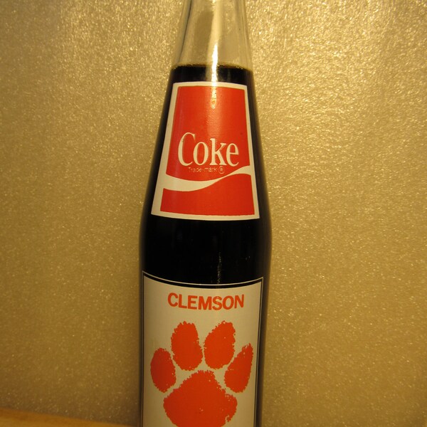 CLEMSON UNIVERSITY TIGERS - Coca Cola Bottle - On Sale + Free Shipping