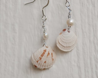 Mermaid Earrings | shell earrings, silver, handmade