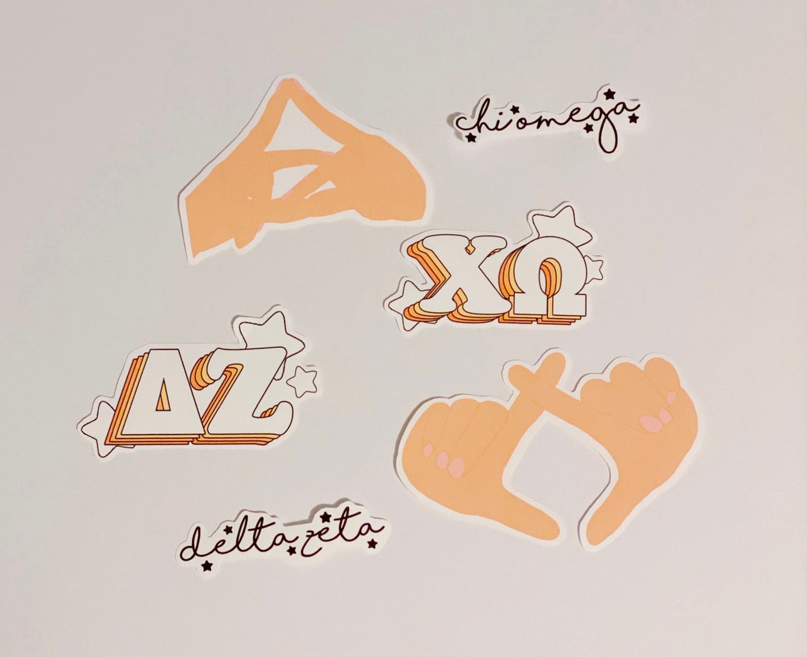 Sorority Hand Sign Sticker Etsy