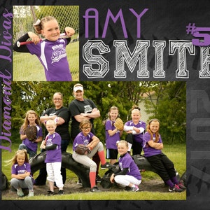 Baseball Memory Mate - Digital Sport Photo Collage