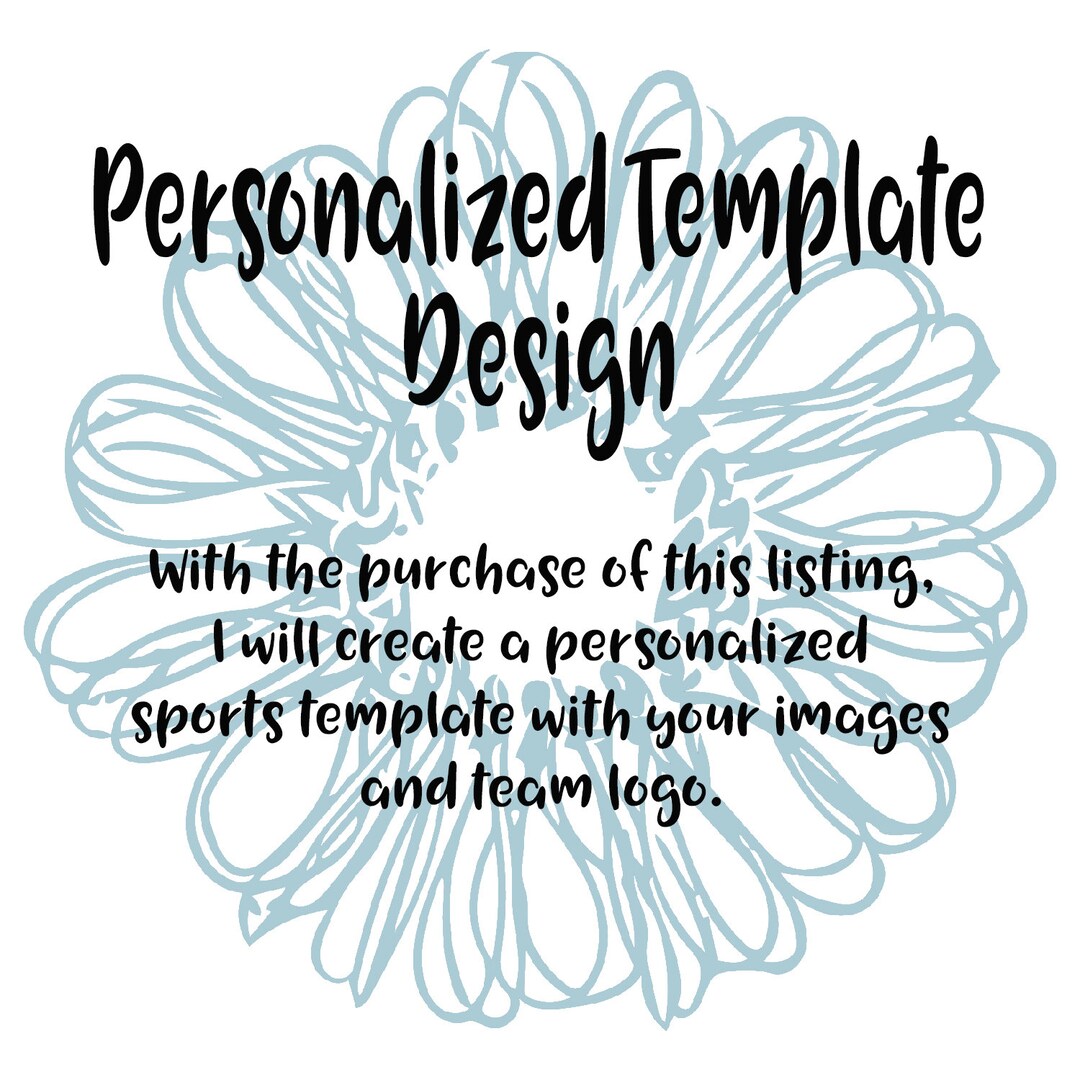 Personalized Sports Template Design - Etsy