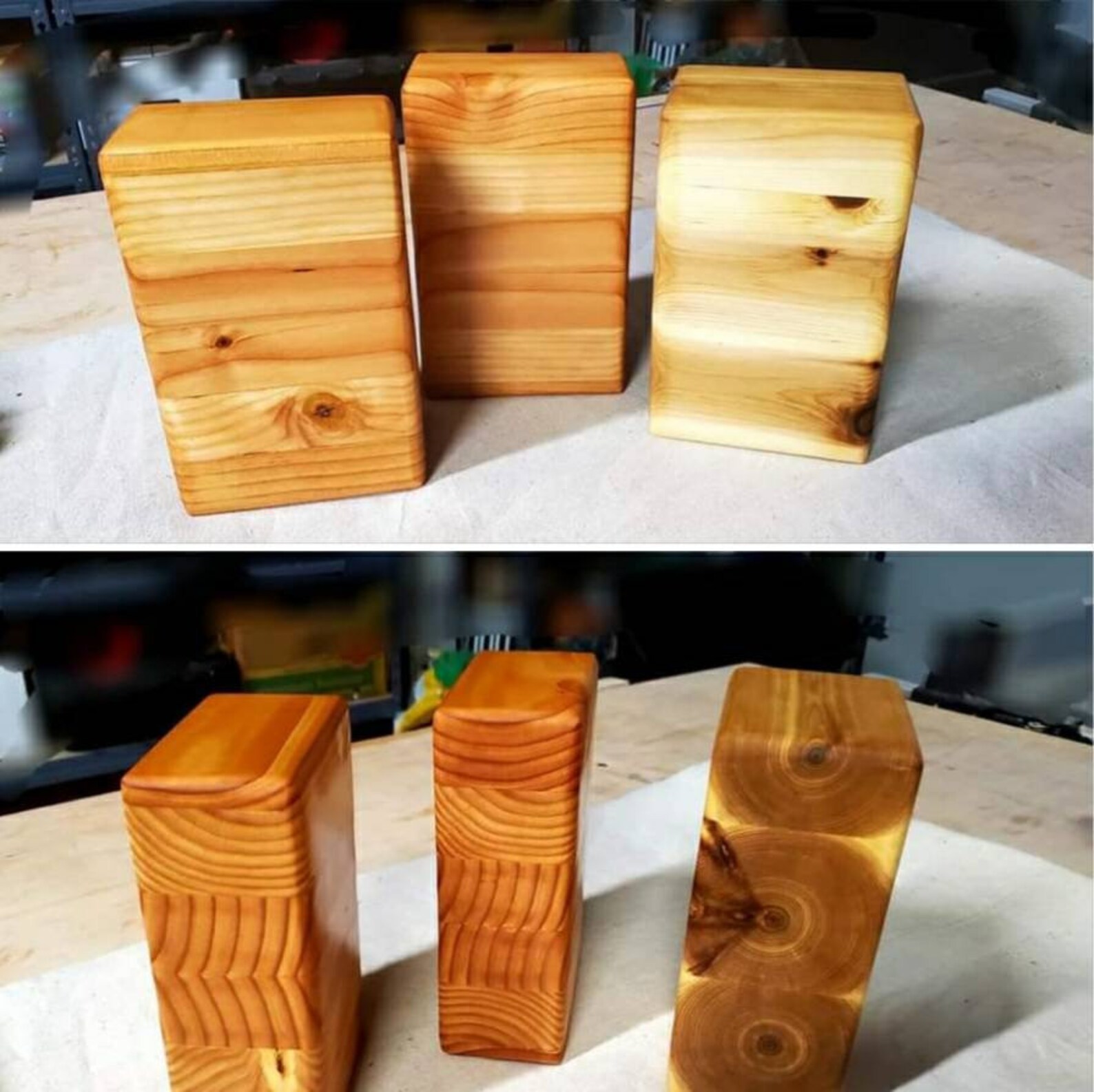 Handmade Wooden Yoga Blocks Set of 2 Etsy