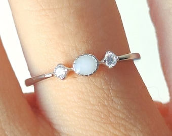 DIY Milk Keepsake Ring kit: Dainty Sterling Silver Ring Kit, keepsake jewelry