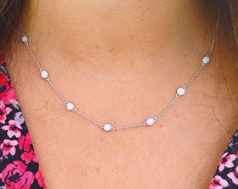 DIY-ketting melkstippen | Sierlijke melkketting | 925 zilver | Doe-het-zelf sieradenset melk | Aandenken sieraden