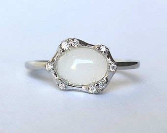 DIY Oval Milk Ring Kit: 925 Sterling Silver, keepsake jewelry, memorial jewelry
