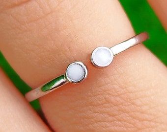 Dainty milk Ring Band: Sterling Silver DIY jewelry Kit, keepsake jewelry